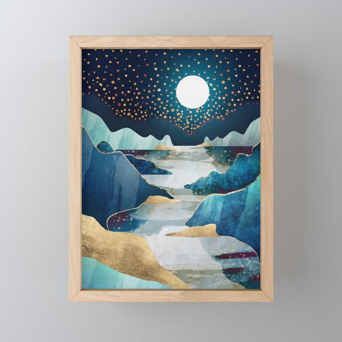 Moon Glow - Horizontal  Mini Art Print Gallery Image 1