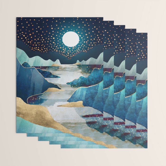 Moon Glow - Horizontal  Wrapping Paper Gallery Image 3