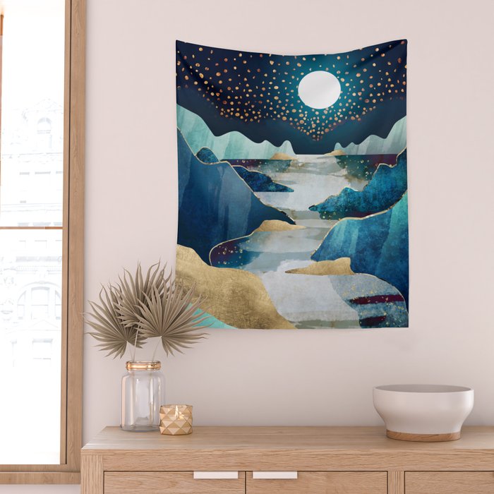 Moon Glow - Horizontal  Wall Tapestry Gallery Image 2
