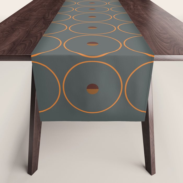 catch II anthracite and ocher Table Runner Gallery Image 1