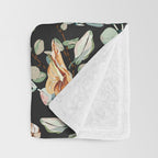 Lush colorful exotic garden C Throw Blanket Gallery Image 3