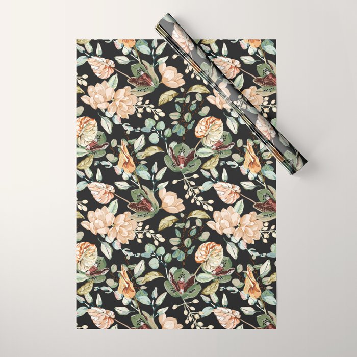 Lush colorful exotic garden C Wrapping Paper Gallery Image 1