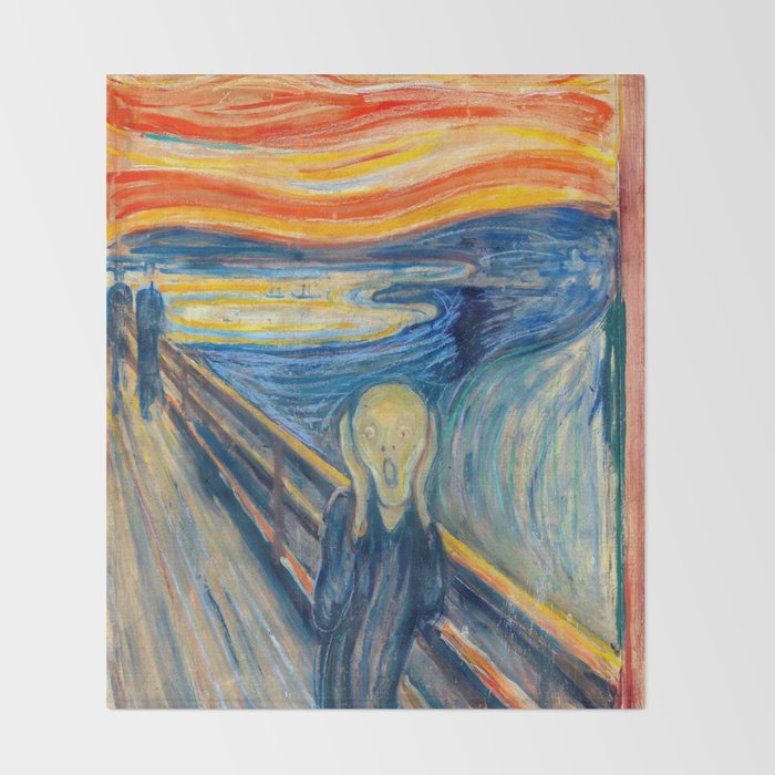 Edvard Munch The Scream Throw Blanket Gallery Image 2