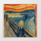 Edvard Munch The Scream Wood Wall Art Gallery Image 1