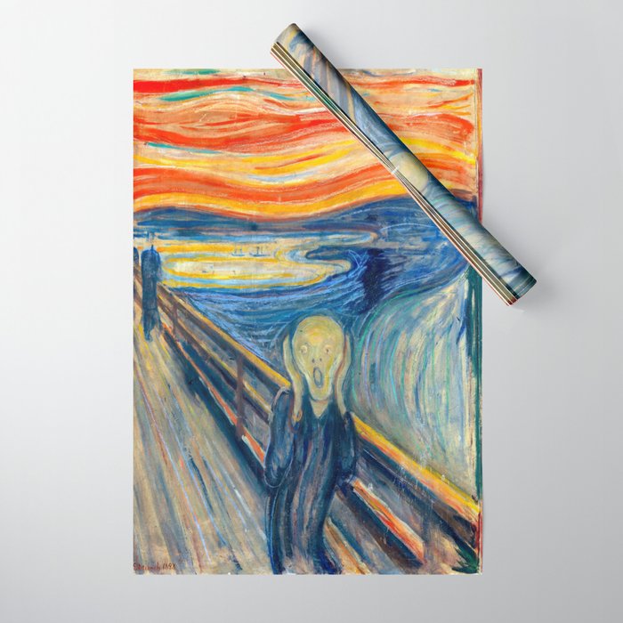 Edvard Munch The Scream Wrapping Paper Gallery Image 1