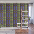 Fusion Colorful Toned Grids Wall Mural Gallery Image 1