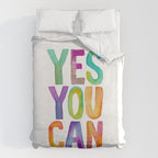 Yes You Can Duvet Cover Gallery Image 6