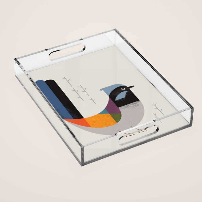Superb Fairywren Acrylic Tray Gallery Image 1