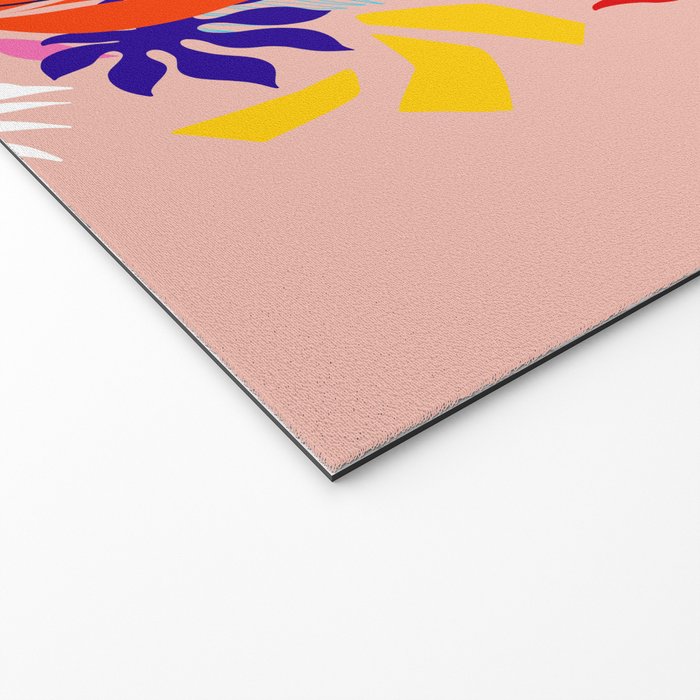 Keep Growing - Tropical plant on peach Welcome Mat Gallery Image 2