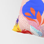 Keep Growing - Tropical plant on peach Pillow Sham Gallery Image 4