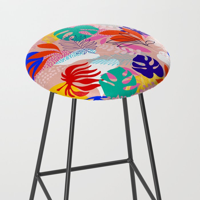 Keep Growing - Tropical plant on peach Stool Gallery Image 2