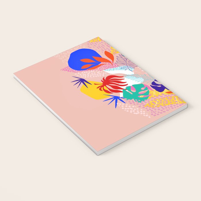 Keep Growing - Tropical plant on peach Notebook Gallery Image 3