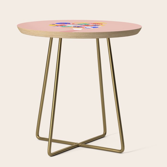 Keep Growing - Tropical plant on peach Side Table Gallery Image 1