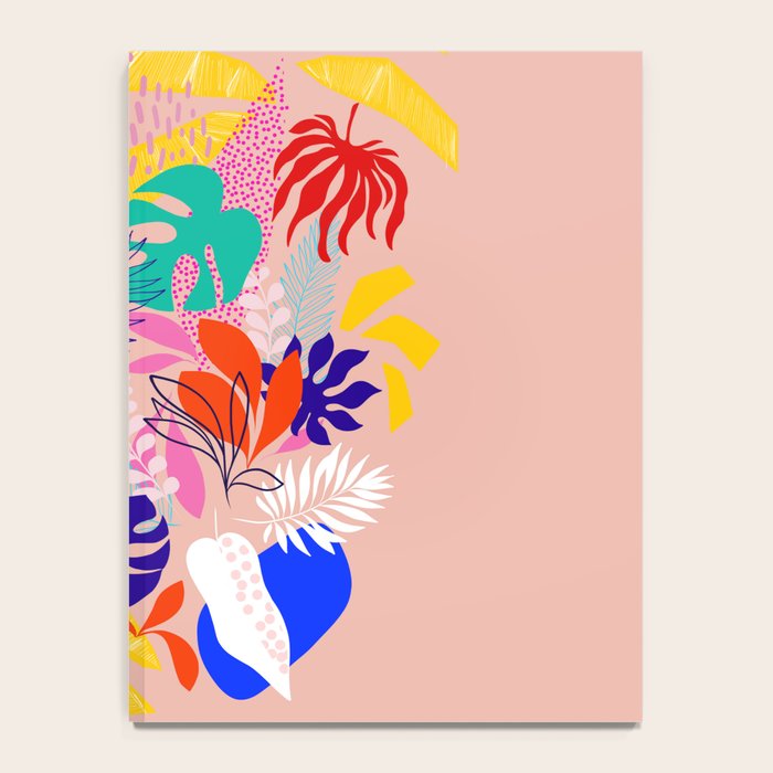 Keep Growing - Tropical plant on peach Notebook Gallery Image 4