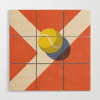 BALLS - Tennis - Clay Court - II Wood Wall Art Gallery Image 1