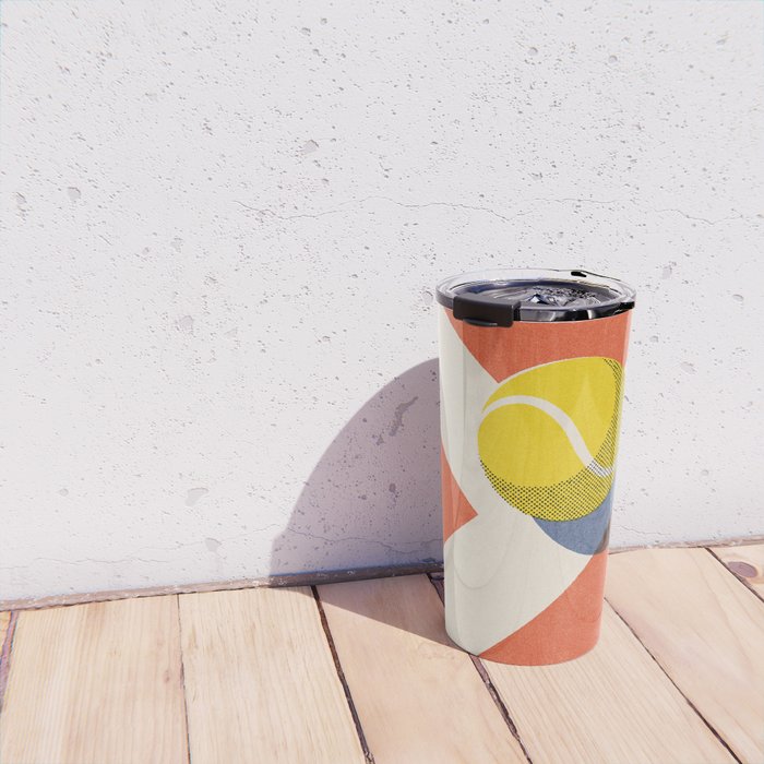 BALLS - Tennis - Clay Court - II Travel Mug Gallery Image 4