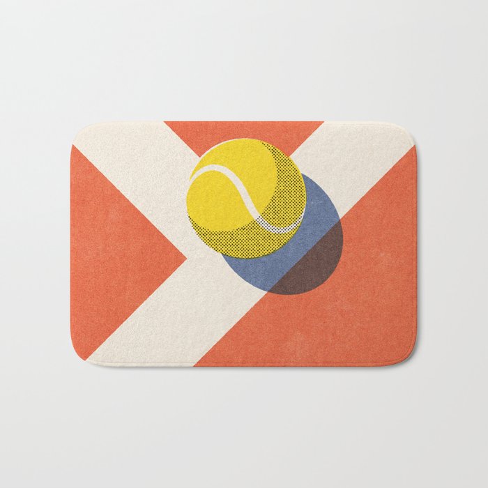 BALLS - Tennis - Clay Court - II Bath Mat Gallery Image 1