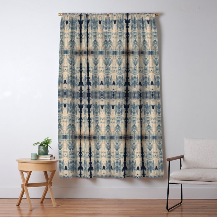 Vintage Shibori Eight Window Curtain Gallery Image 5