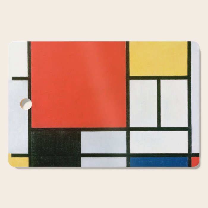 Piet Mondrian, Composition in red, yellow, blue and black Cutting Board Gallery Image 1