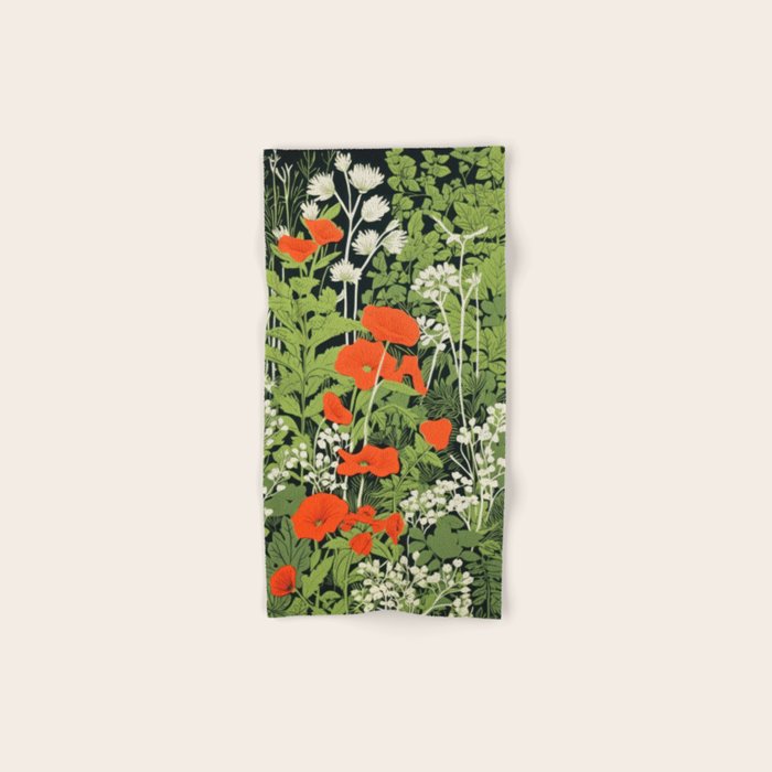 Poppy Pillar Garden Bath Towel Gallery Image 1