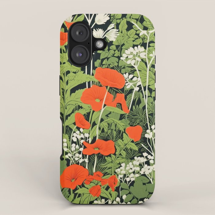 Poppy Pillar Garden iPhone Case Gallery Image 1