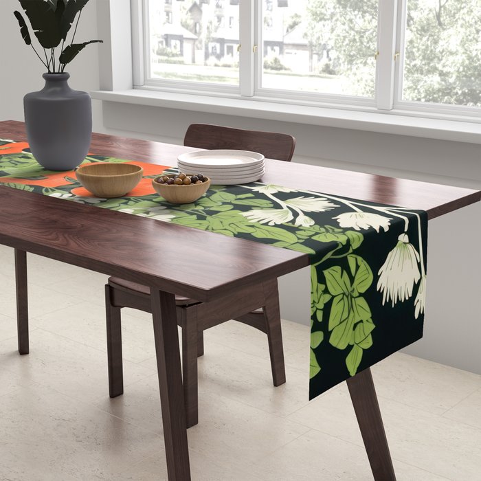 Poppy Pillar Garden Table Runner Gallery Image 2