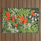 Poppy Pillar Garden Outdoor Rug Gallery Image 1