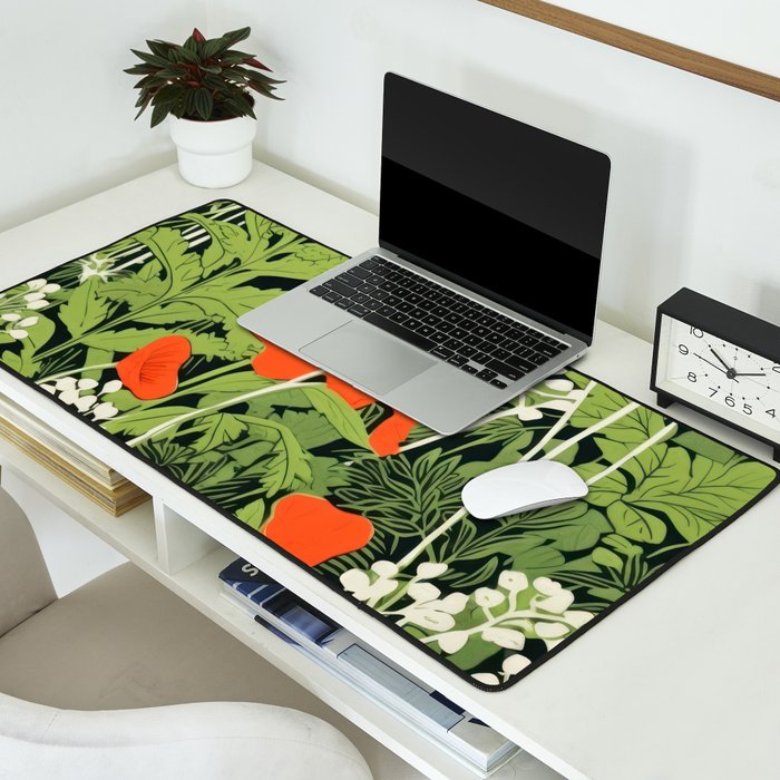 Poppy Pillar Garden Desk Mat Gallery Image 2