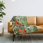 Poppy Pillar Garden Throw Blanket Gallery Image 1