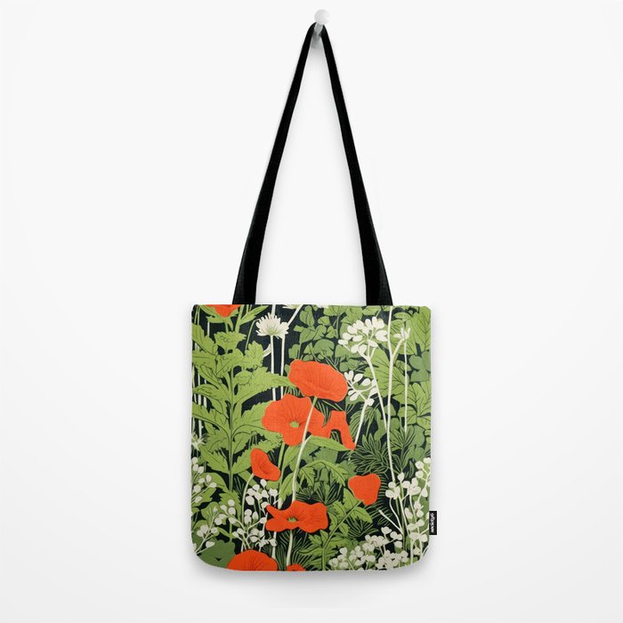 Poppy Pillar Garden Tote Bag Gallery Image 2