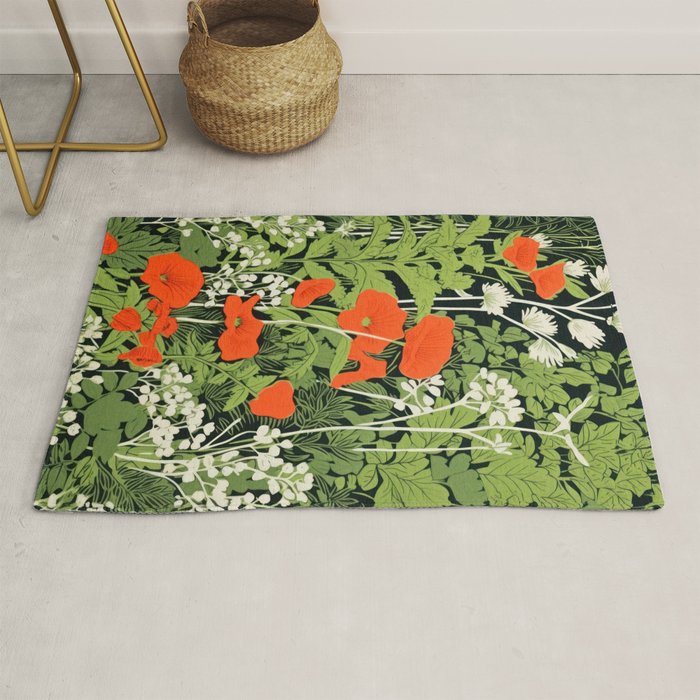 Poppy Pillar Garden Rug Gallery Image 1