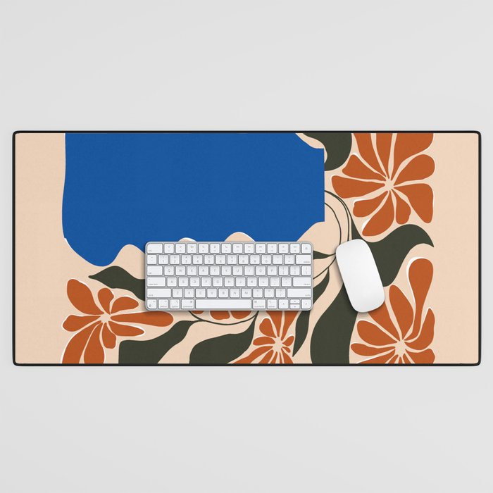 Tropical flower pot Desk Mat Gallery Image 1