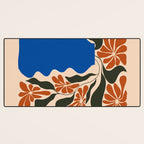 Tropical flower pot Desk Mat Gallery Image 3
