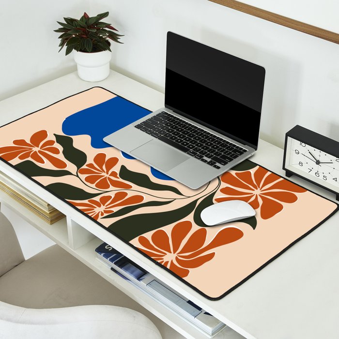 Tropical flower pot Desk Mat Gallery Image 2