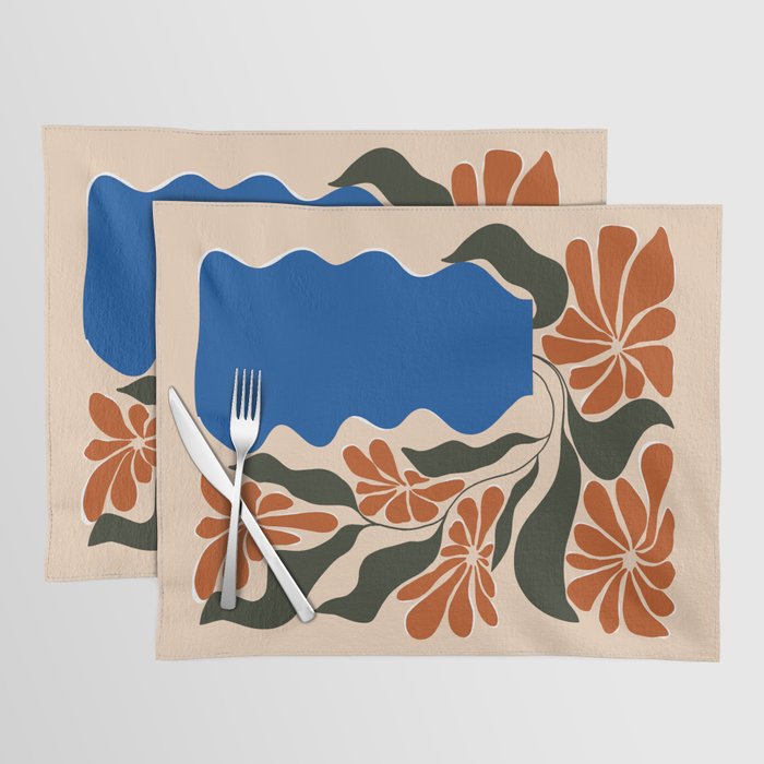 Tropical flower pot Placemat Gallery Image 1