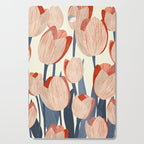 Flowers Tulips pattern Cutting Board Gallery Image 1