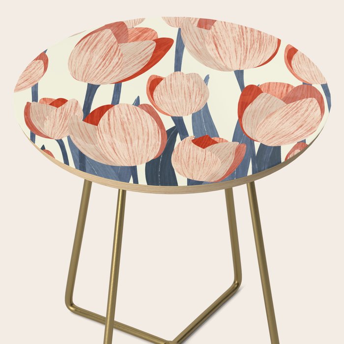 Flowers Tulips pattern Side Table Gallery Image 2