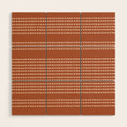 Spotted, African Pattern, in Terracotta Wood Wall Art Gallery Image 1