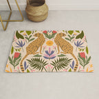 Modern colorful folk style cheetah print  Rug Gallery Image 1