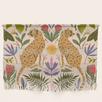 Modern colorful folk style cheetah print  Wall Hanging Gallery Image 1