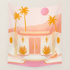 Palm Springs Home â Tangerine Wall Tapestry Gallery Image 4