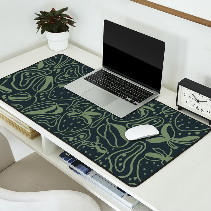 Green strawberries Desk Mat Gallery Image 2