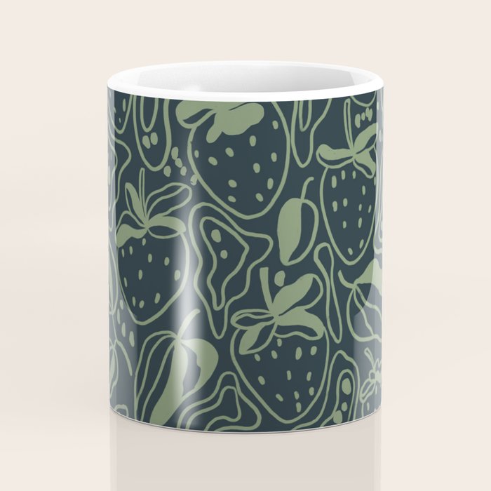 Green strawberries Coffee Mug Gallery Image 4