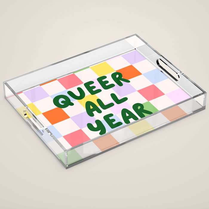 Queer All Year Acrylic Tray Gallery Image 1