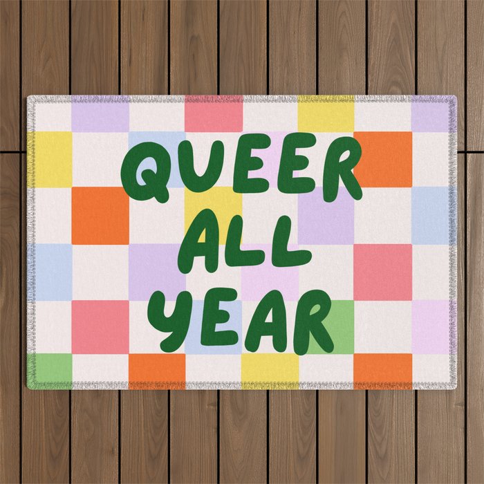 Queer All Year Outdoor Rug Gallery Image 1