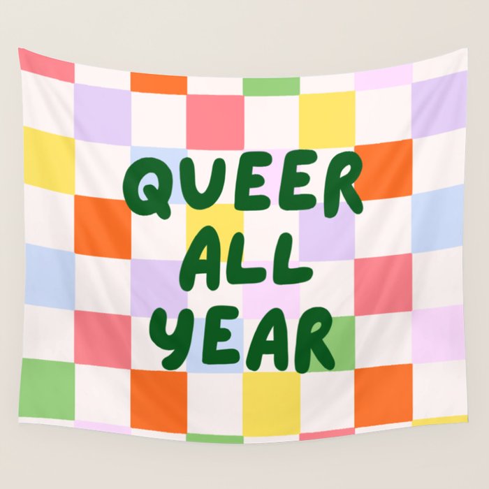 Queer All Year Wall Tapestry Gallery Image 1