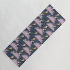 Stormy Night - midnight and lavender  Yoga Mat Gallery Image 1