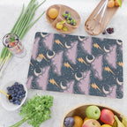 Stormy Night - midnight and lavender  Cutting Board Gallery Image 2