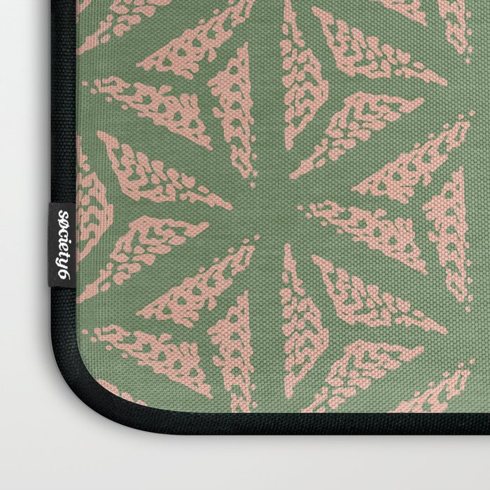 Threaded Geometric Green Peach Laptop Sleeve Gallery Image 3