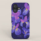 Under The Neon Floral iPhone Case Gallery Image 1